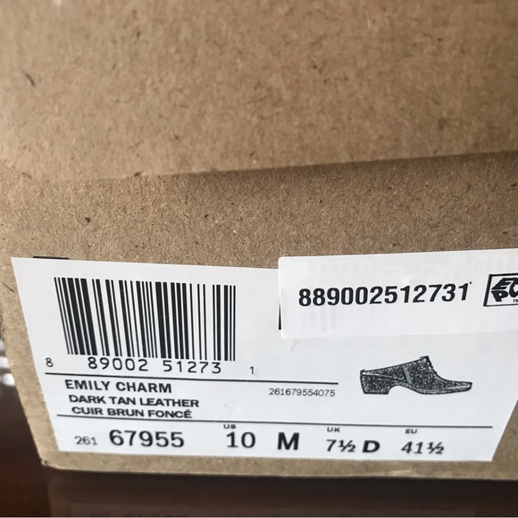 CLARKS Women's Emily Charm Slip-On Clogs-Dark Tan Size 10 NIB - Picture 9 of 11